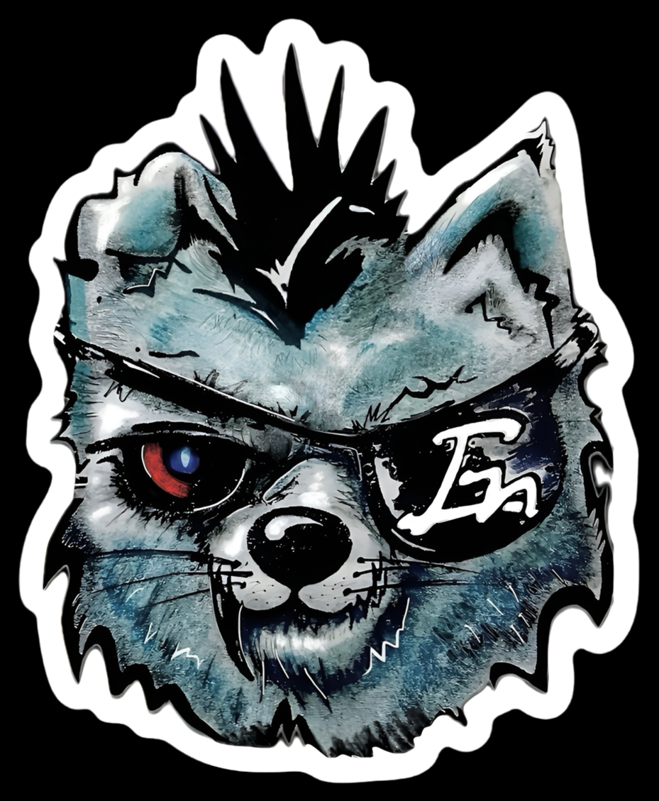 (Sticker) “Ripper Wolf” 3”