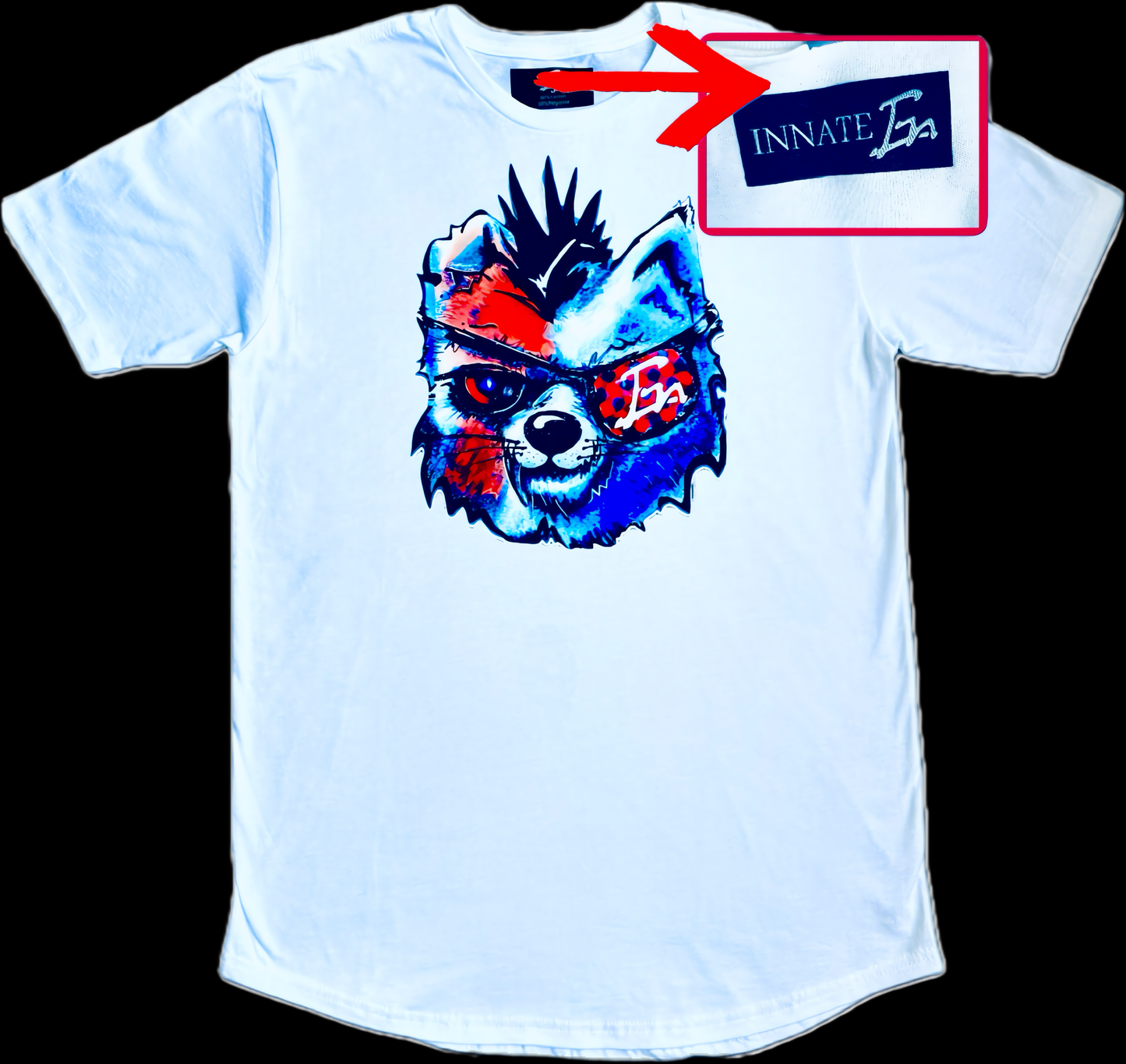Patriotic wolf (oversize tag)